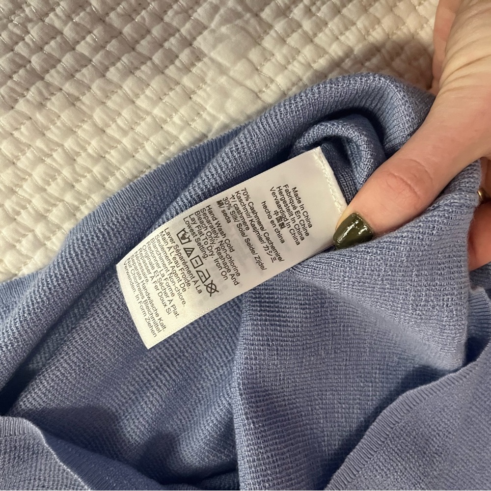 J. Crew Cashmere silk blend sweater short sleeve shirt - Picture 4 of 5